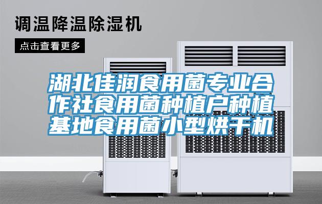 湖北佳潤食用菌專(zhuān)業(yè)合作社食用菌種植戶(hù)種植基地食用菌小型烘干機