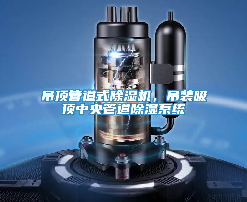 吊頂管道式除濕機,吊裝吸頂中央管道除濕系統