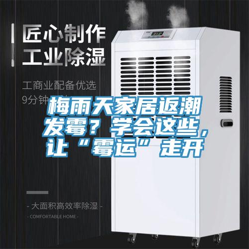 梅雨天家居返潮發(fā)霉？學(xué)會(huì)這些，讓“霉運(yùn)”走開(kāi)