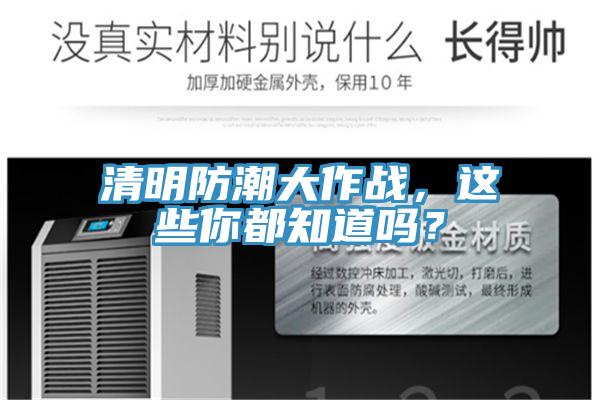 清明防潮大作戰,這些你都知道嗎?