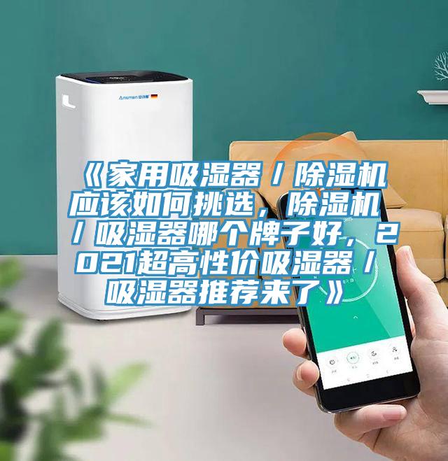 《家用吸濕器／除濕機應(yīng)該如何挑選，除濕機／吸濕器哪個牌子好，2021超高性價吸濕器／吸濕器推薦來了》