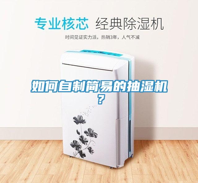 如何自制簡易的抽濕機?