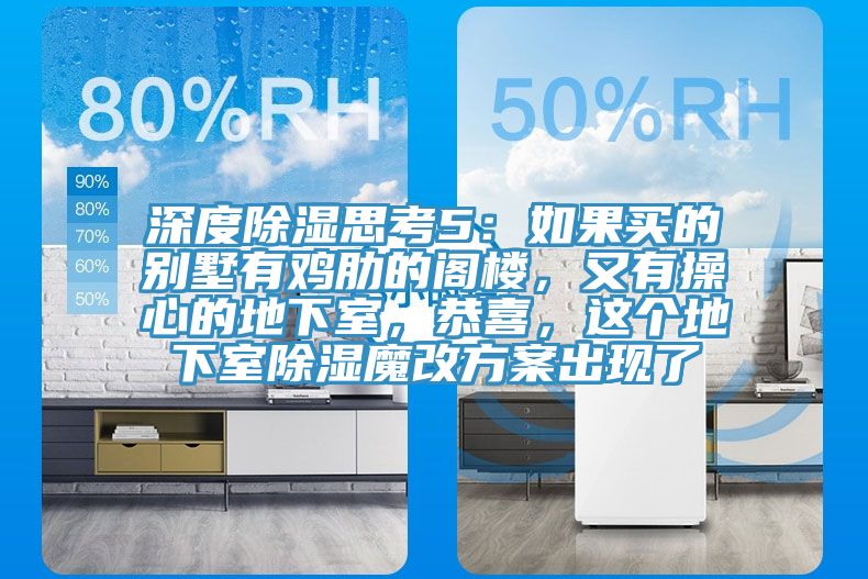 深度除濕思考5:如果買的別墅有雞肋的閣樓,又有操心的地下室,恭喜,這個地下室除濕魔改方案出現(xiàn)了
