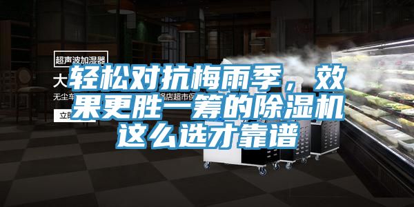 輕松對(duì)抗梅雨季，效果更勝一籌的除濕機(jī)這么選才靠譜