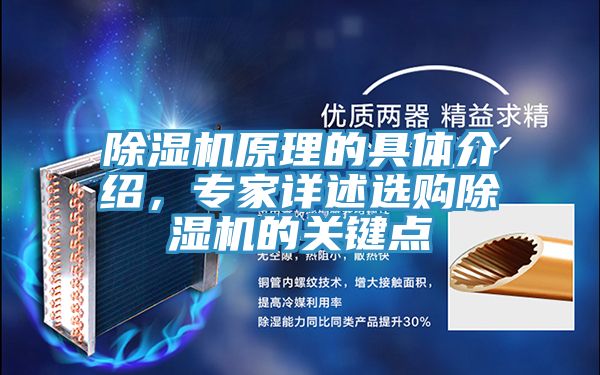 除濕機原理的具體介紹，專家詳述選購除濕機的關鍵點