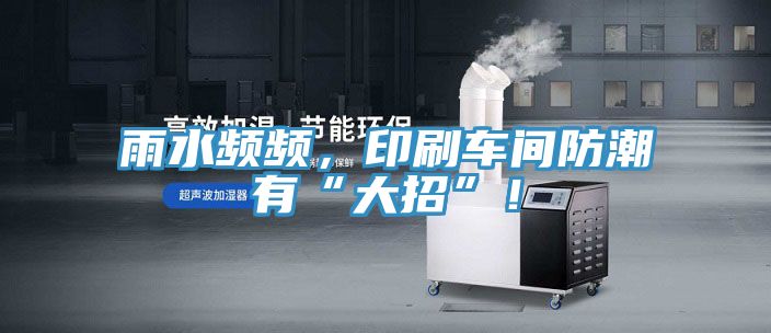 雨水頻頻，印刷車間防潮有“大招”！